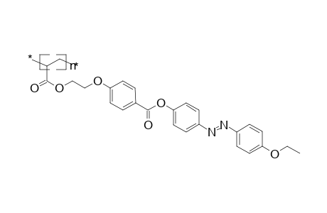 Polyacrylate on the basis of ethoxy-1,4-phenyleneazo-1,4-phenyleneoxycarbonyl-1,4-phenyleneoxyethylene acrylate