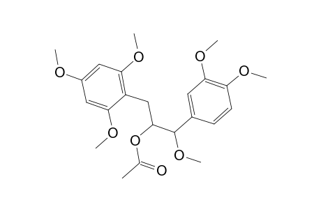 Benzeneethanol, .beta.,3,4-trimethoxy-.alpha.-[(2,4,6-trimethoxyphenyl)methyl]-, acetate