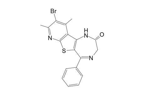 9-Bromo-8,10-dimethyl-5-phenyl-1,3-dihydro-2H-pyrido[3',2':4,5]thieno[3,2-e][1,4]diazepin-2-one