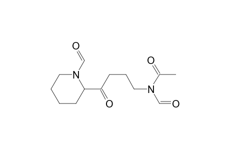 N-formyl-N-[4-(1-formyl-2-piperidinyl)-4-oxobutyl]acetamide