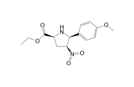 Ethyl 4-nitro-5-(4-methoxyphenyl)pyrrolidine-2-carboxylate