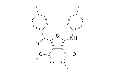 Dimethyl 2-(4-methylbenzoyl)-5-(4-methylanilino)-3,4-thiophenedicarboxylate