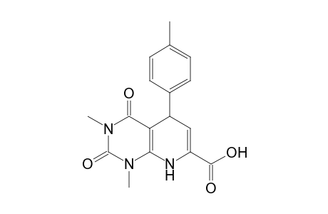 1,2,3,4,5,8-Hexahydro-1,3-dimethyl-5-(4-methylphenyl)-2,4-dioxopyrido[2,3-d]pyrimidine-7-carboxylic acid