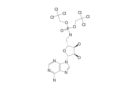 Adenosine, 5'-deoxy-5'-(phosphonoamino)-, bis(2,2,2-trichloroethyl) ester