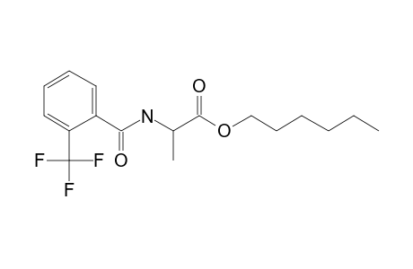 L-Alanine, N-(2-trifluoromethylbenzoyl)-, hexyl ester