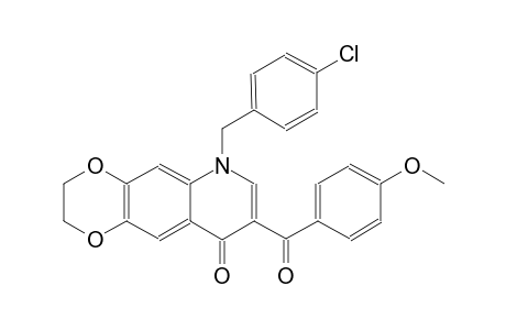[1,4]dioxino[2,3-g]quinolin-9(6H)-one, 6-[(4-chlorophenyl)methyl]-2,3-dihydro-8-(4-methoxybenzoyl)-