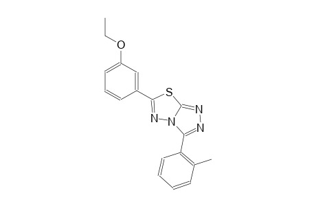 6-(3-ethoxyphenyl)-3-(2-methylphenyl)[1,2,4]triazolo[3,4-b][1,3,4]thiadiazole