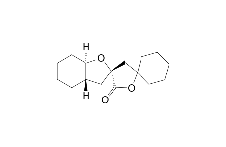 (2"R*,3a"S*,7a"R*)-Dispiro[cyclohexane-1,5'-tetrahydrofuran-2'-one-3',2"-perhydrobenzo[b]furan]
