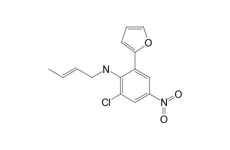 N-(But-2-en-1-yl)-2-chloro-6-(furan-2-yl)-4-nitroaniline