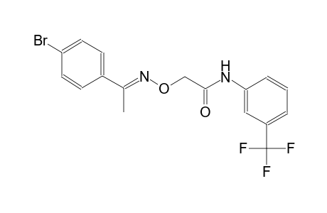 2-({[(E)-1-(4-bromophenyl)ethylidene]amino}oxy)-N-[3-(trifluoromethyl)phenyl]acetamide