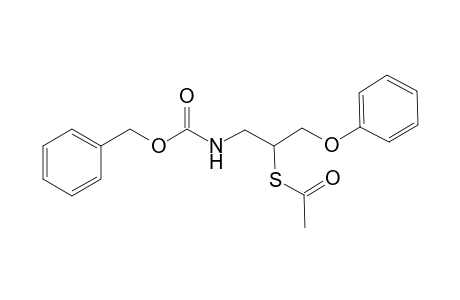 Thioacetic acid S-[1-(benzyloxycarbonylamino-methyl)-2-phenoxy-ethyl]ester