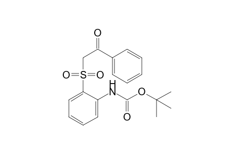 tert-Butyl 2-[(2-oxo-2-phenylethyl)sulfonyl]phenyl-carbamate