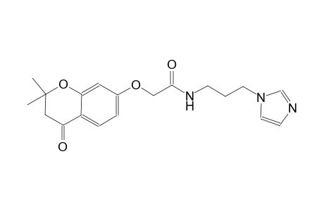 acetamide, 2-[(3,4-dihydro-2,2-dimethyl-4-oxo-2H-1-benzopyran-7-yl)oxy]-N-[3-(1H-imidazol-1-yl)propyl]-