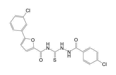 N-{[2-(4-chlorobenzoyl)hydrazino]carbothioyl}-5-(3-chlorophenyl)-2-furamide