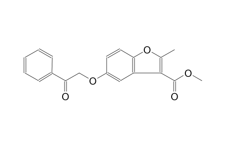 Benzofuran-3-carboxylic acid, 2-methyl-5-(2-oxo-2-phenylethoxy)-, methyl ester