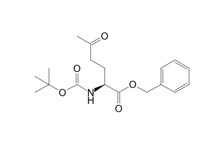 Benzyl (2S)-2-tert-Butoxycarbonylamino-5-oxohexanoate