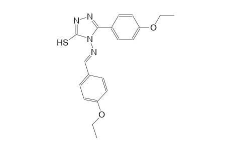 5-(4-ethoxyphenyl)-4-{[(E)-(4-ethoxyphenyl)methylidene]amino}-4H-1,2,4-triazol-3-yl hydrosulfide
