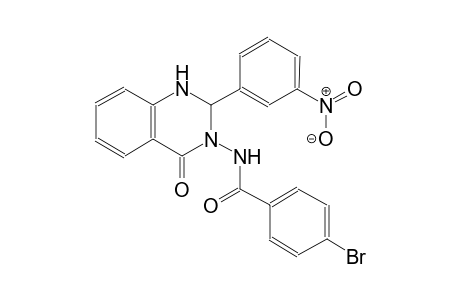 4-bromo-N-(2-(3-nitrophenyl)-4-oxo-1,4-dihydro-3(2H)-quinazolinyl)benzamide