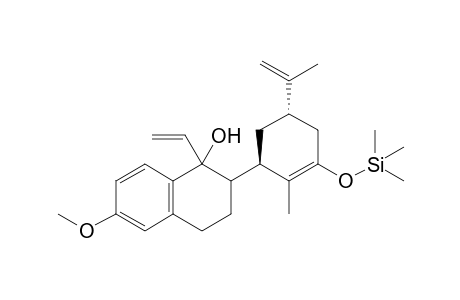 2-{(1R,5S)-5-Isopropenyl-2-methyl-3-[(trimethylsilyl)oxy]-2-cyclohexen-1-yl}-6-methoxy-1-vinyl-1,2,3,4-tetrahydro-1-naphthalenol
