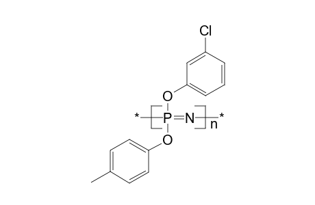 Poly(m-chlorophenoxy-p-tolyloxyphosphazene)