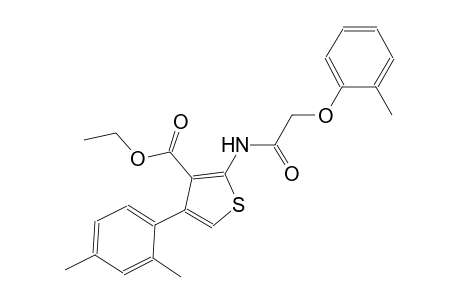 ethyl 4-(2,4-dimethylphenyl)-2-{[(2-methylphenoxy)acetyl]amino}-3-thiophenecarboxylate