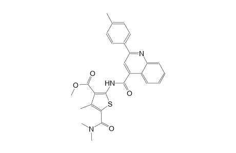 methyl 5-[(dimethylamino)carbonyl]-4-methyl-2-({[2-(4-methylphenyl)-4-quinolinyl]carbonyl}amino)-3-thiophenecarboxylate