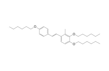 1-[ 3',4'-bis(Hexyloxy-2'-methylphenyl]-2-[4'-(hexyloxy)phenyl ]ethene