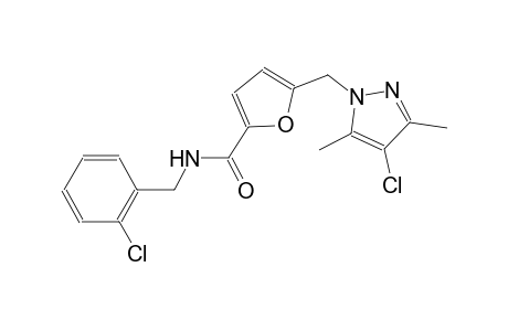 N-(2-chlorobenzyl)-5-[(4-chloro-3,5-dimethyl-1H-pyrazol-1-yl)methyl]-2-furamide