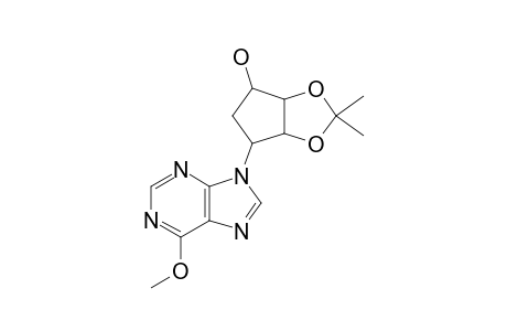 9-[(1'-BETA,2'-ALPHA,3'-ALPHA,4'-BETA)-4'-HYDROXY-2',3'-ISOPROPYLIDENEDIOXYCYCLOPENTYL]-6-METHOXYPURINE