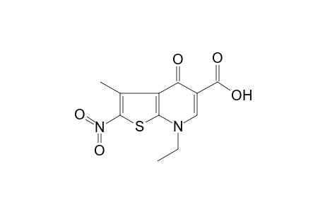 7-Ethyl-3-methyl-2-nitro-4-oxo-4,7-dihydrothieno[2,3-b]pyridine-5-carboxylic acid