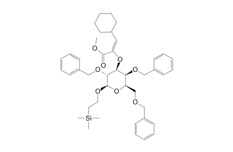 2-(TRIMETHYLSILYL)-ETHYL-O-2,4,6-TRI-O-BENZYL-3-O-[(E)-1-(METHOXYCARBONYL)-2-CYCLOHEXYLETHYLEN-1-OXYL]-BETA-D-GALACTOPYRANOSIDE