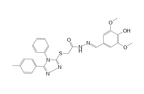 acetic acid, [[5-(4-methylphenyl)-4-phenyl-4H-1,2,4-triazol-3-yl]thio]-, 2-[(E)-(4-hydroxy-3,5-dimethoxyphenyl)methylidene]hydrazide