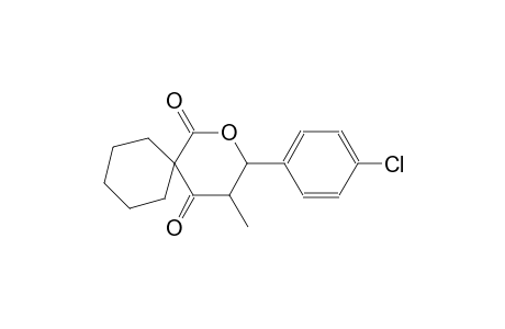 2-Oxaspiro[5.5]undecane-1,5-dione, 3-(4-chlorophenyl)-4-methyl-