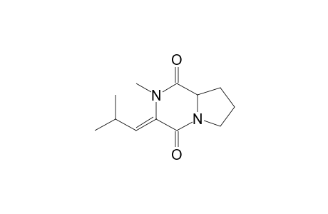 2-Methyl-3-isobutylidene-hexahydropyrrolo[1,2-a]pyrazine-1,4-dione
