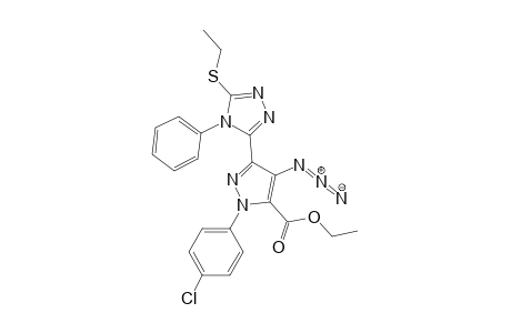 Ethyl 4-azido-1-(4-chlorophenyl)-3-(5-ethylthio-4-phenyl-4H-1,2,4-triazol-3-yl)-1H-pyrazol-5-carboxylate