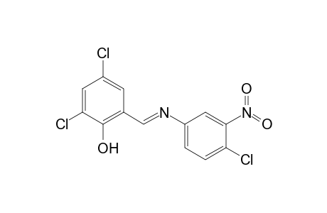 2,4-Dichloro-6-((E)-[(4-chloro-3-nitrophenyl)imino]methyl)phenol