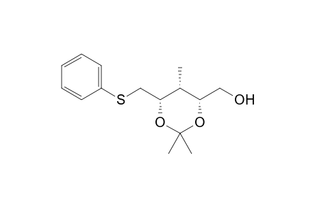 (4R,5R,6S)-4-Hydroxymethyl-6-phenylthiomethyl-2,2,5-trimethyl-1,3-dioxane
