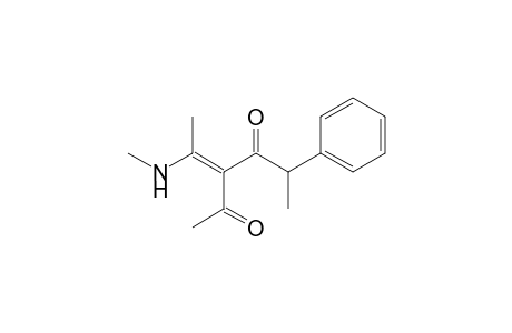 (3E)-3-[1-(methylamino)ethylidene]-5-phenyl-hexane-2,4-dione