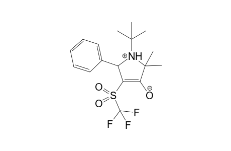 1-Tert-butyl-2,2-dimethyl-5-phenyl-4-(trifluoromethylsulfonyl)-2,5-dihydro-1H-pyrrolium-3-olate