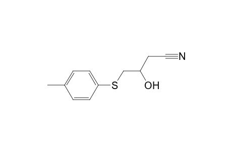 Butanenitrile, 3-hydroxy-4-[(4-methylphenyl)thio]-