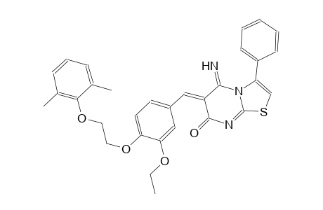 7H-thiazolo[3,2-a]pyrimidin-7-one, 6-[[4-[2-(2,6-dimethylphenoxy)ethoxy]-3-ethoxyphenyl]methylene]-5,6-dihydro-5-imino-3-phenyl-, (6Z)-