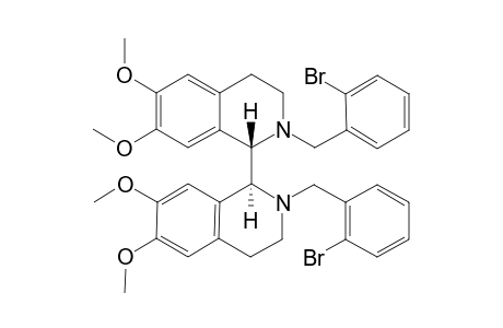 rac-2,2'-Di-(2-bromobenzyl)-6,6',7,7'-tetramethoxy-1,1',2,2',3,3',4,4',octahydro-1,1'bisisoquinoline