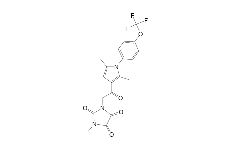 1-[2-[2,5-DIMETHYL-1-[4-(TRIFLUOROMETHOXY)-PHENYL]-1H-PYRROL-3-YL]-2-OXOETHYL]-3-METHYLINIDAZOLIDINE-2,4,5-TRIONE