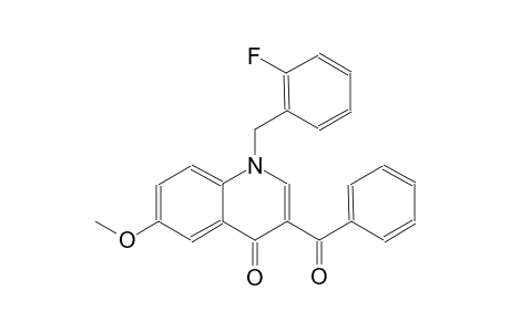4(1H)-quinolinone, 3-benzoyl-1-[(2-fluorophenyl)methyl]-6-methoxy-