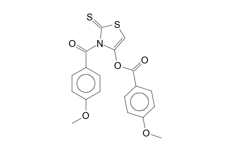 3-(4-Methoxybenzoyl)-2-thioxo-2,3-dihydro-1,3-thiazol-4-yl 4-methoxybenzoate