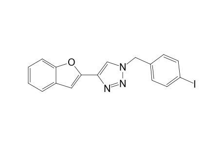 4-(Benzofuran-2-yl)-1-(4-iodobenzyl)-1H-1,2,3-triazole