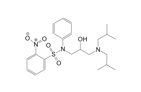 benzenesulfonamide, N-[3-[bis(2-methylpropyl)amino]-2-hydroxypropyl]-2-nitro-N-phenyl-
