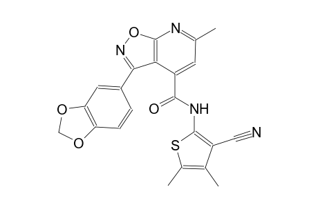 3-(1,3-benzodioxol-5-yl)-N-(3-cyano-4,5-dimethyl-2-thienyl)-6-methylisoxazolo[5,4-b]pyridine-4-carboxamide