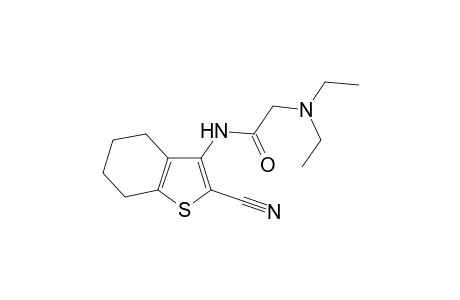 Acetamide, 2-diethylamino-N-(4,5,6,7-tetrahydro-2-cyanobenzo[b]thiophen-3-yl)-