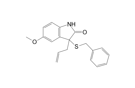 3-Allyl-3-(benzylthio)-5-methoxyindolin-2-one